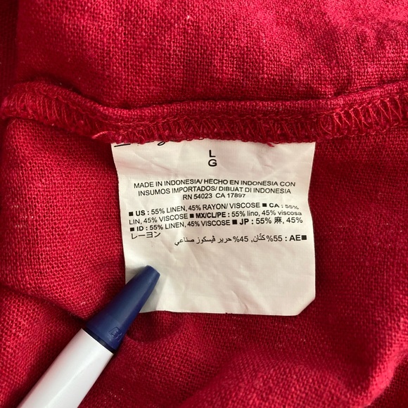 Old Navy | Women’s Scoop Neck Linen Blend T-Shirt Dress - Picture 6 of 6